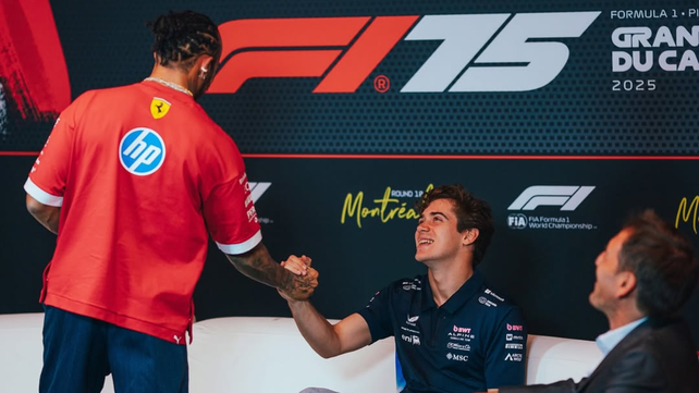Lewis Hamilton y Franco Colapinto compartieron un vuelo privado a Londres.