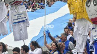 Los docentes en plan de lucha