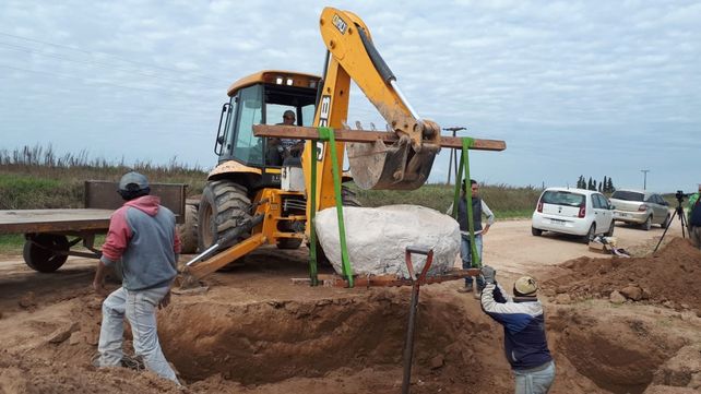 Esfuerzo. Los trabajos fueron realizados por paleontólogos