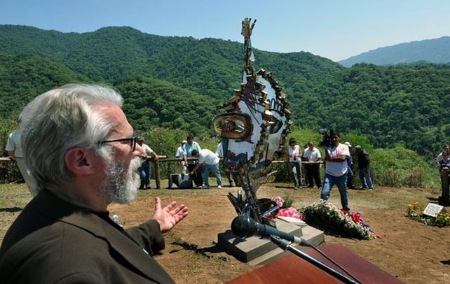El padre. Jean Michael Bouvier en el homenaje a “Los Angeles de Salta”