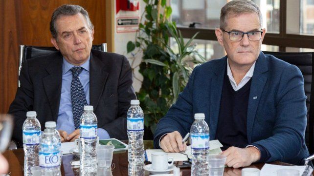 El presidente del Instituto Nacional de Tecnología Industrial (INTI) Daniel Afione y vicepresidente Gustavo Rodríguez.