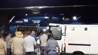 Traslado urgente. El policía fue derivado en la noche de este jueves desde Santa Elena a Paraná. Foto: Esto que pasa Santa Elena