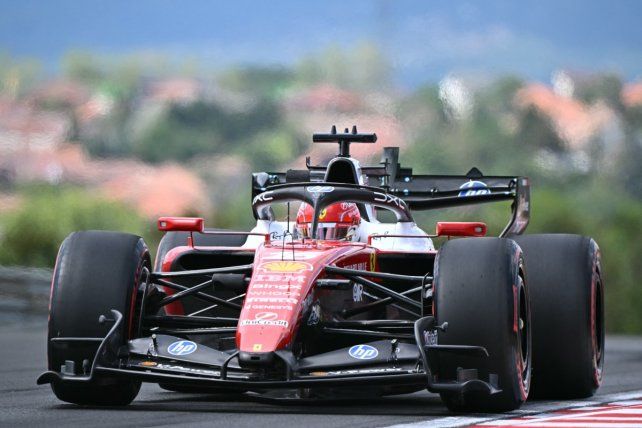 Leclerc dominó en la práctica libre 1 del GP de Hungría, que no contó con Colapinto