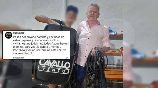El posteo contra Azcué por el que es investigado el comandante Chelo Lima en Concordia