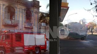 Una tarde caliente: dos incendios en menos de 100 metros sobre Avenida Freyre