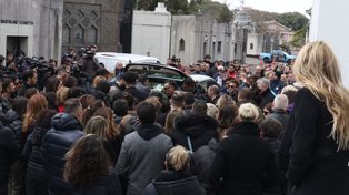 Se despidieron los restos de Silvina Luna en el Cementerio de la Chacarita, después de un velatorio privado.