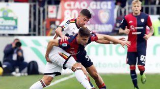 Santiago Pierotti anotó en la dura derrota del Lecce