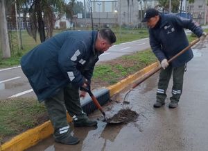 Ante el pronóstico de tormentas fuertes para la ciudad, el municipio activó el protocolo de riesgo hídrico