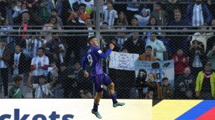 El canalla Infantino anotó el segundo ante Nueva Zelanda.