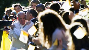 Como hijo de inmigrantes, me alegra estar aquí, dijo el Papa en Estados Unidos