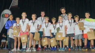 Equipo de la Federación Santafesina de Tenis que disputó el primer Nacional Sub 10 por equipos.