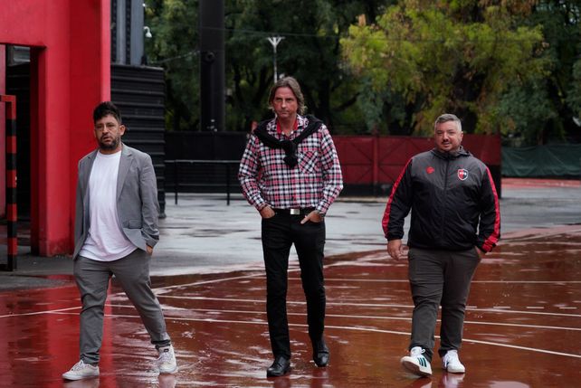 Roberto Mensi, Julián González y Juan Cúneo, de Fuerza Leprosa.
