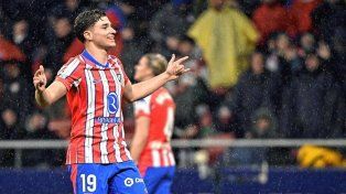 Con gol de Julián Álvarez, Atlético de Madrid ganó y es el puntero de la Liga española.