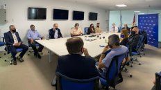Reunión del sector comercial en la Central Operativa Analítica Criminal.