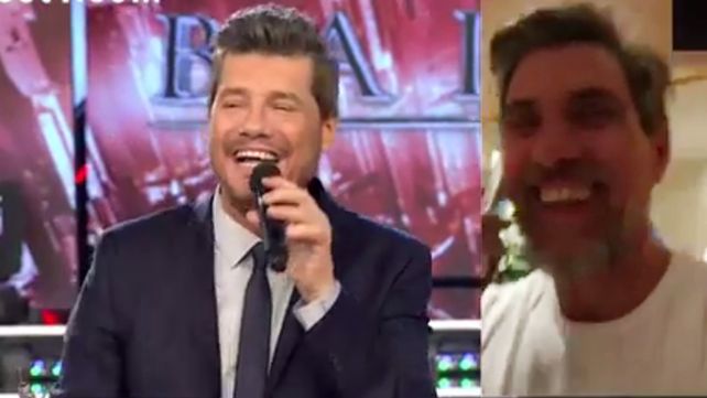 Tinelli anunció el nacimiento de Valentín y habló con Lourdes y el Chato en vivo