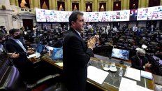 El presidente de la Cámara de Diputados, Sergio Massa, durante la sesión donde se trata el Presipuesto 2021. El presidente de la Cámara de Diputados, Sergio Massa, durante la sesión donde se trata el Presipuesto 2021.