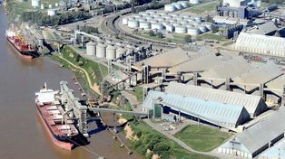 Huelga de recibidores de granos paraliza embarques en puertos de Rosario