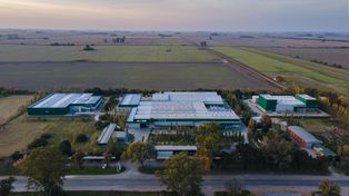 Investigación y desarrollo. La planta industrial de la empresa Nova, en Cañada de Gómez.