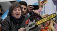 La motosierra de la economía en acción. Javier Milei, en su época de candidato a presidente por La libertad Avanza.