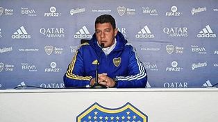 Battaglia charló en conferencia en la previa al partido del domingo.