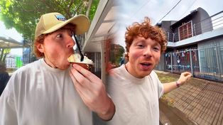 Tomó helado, conoció la casa de Messi y se enamoró de Rosario.&nbsp;