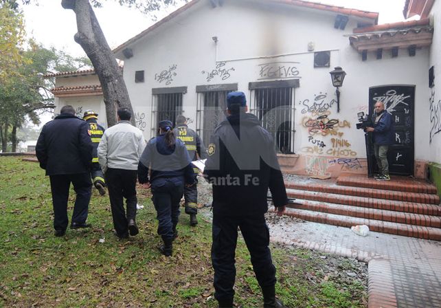 Los daños se registraron en la estructura edilicia exterior del museo