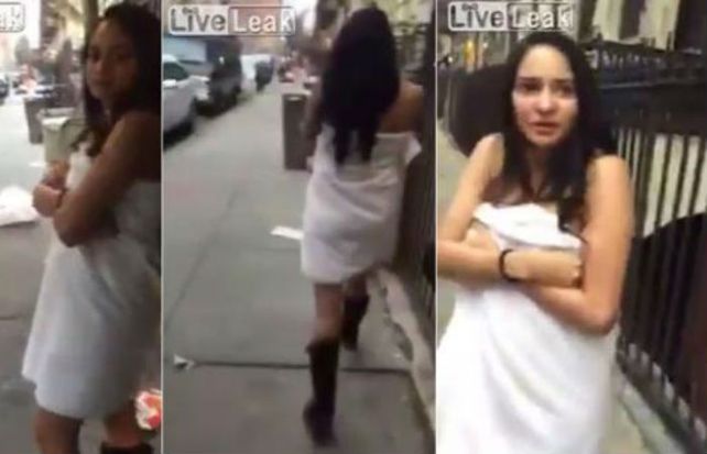 Un marido celoso obligó a su mujer a caminar desnuda por Nueva York