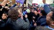 En medio de protestas, Javier Milei arrancó la campaña en Ushuaia