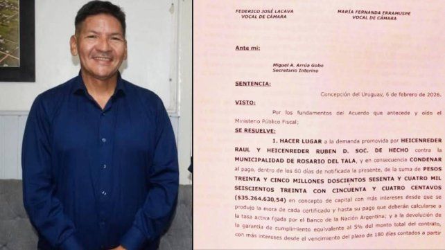 El municipio que gobierna Medina perdió un juicio y debe pagar más de $36 millones y con los intereses la suma asciende a $150 millones.