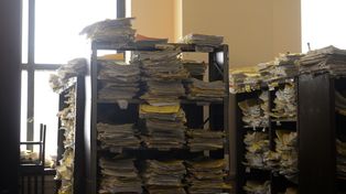 Panorama complicado. Los expedientes se acumulan en los juzgados.&nbsp;