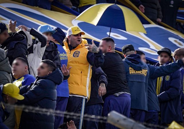 Laucha Ghiselli, al mando de la barra brava de Rosario Central. 