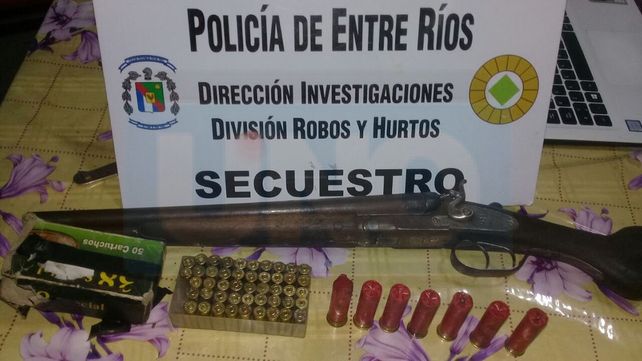 Paraná: Realizaron allanamientos y secuestraron armas de fuego y cartuchería