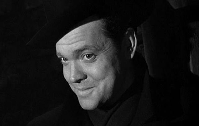 Orson Welles en “El tercer hombre”.