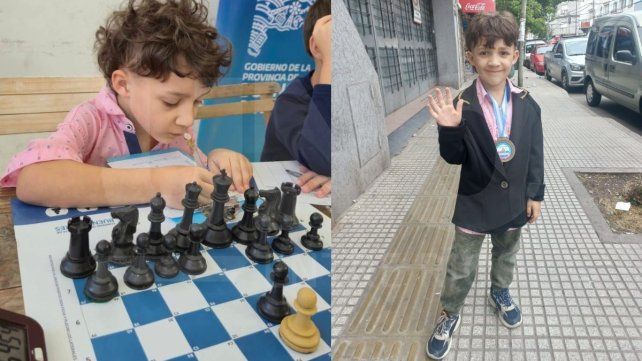 Iktán Tobares: campeón entrerriano sub 8 de ajedrez