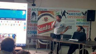 &nbsp;Bonaveri y Salemi en la presentación de la nueva web de la entidad liguista.