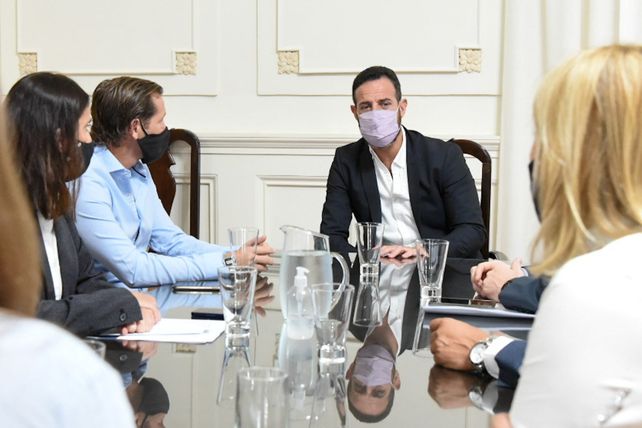 El ministro de Gobierno recibió a la cúpula del macrismo santafesino.
