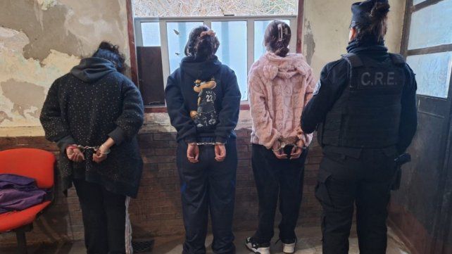 Los integrantes de la familia detenidas