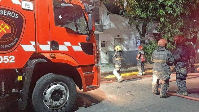 En el incendio en un edificio en CABA