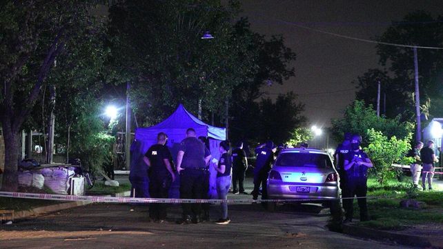 Escena del crimen en Pascual Rosas al 2700