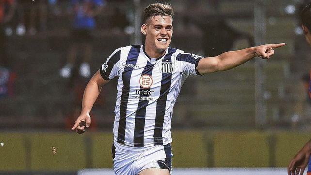 Federico Girotti marcó dos goles para el triunfo de Talleres.