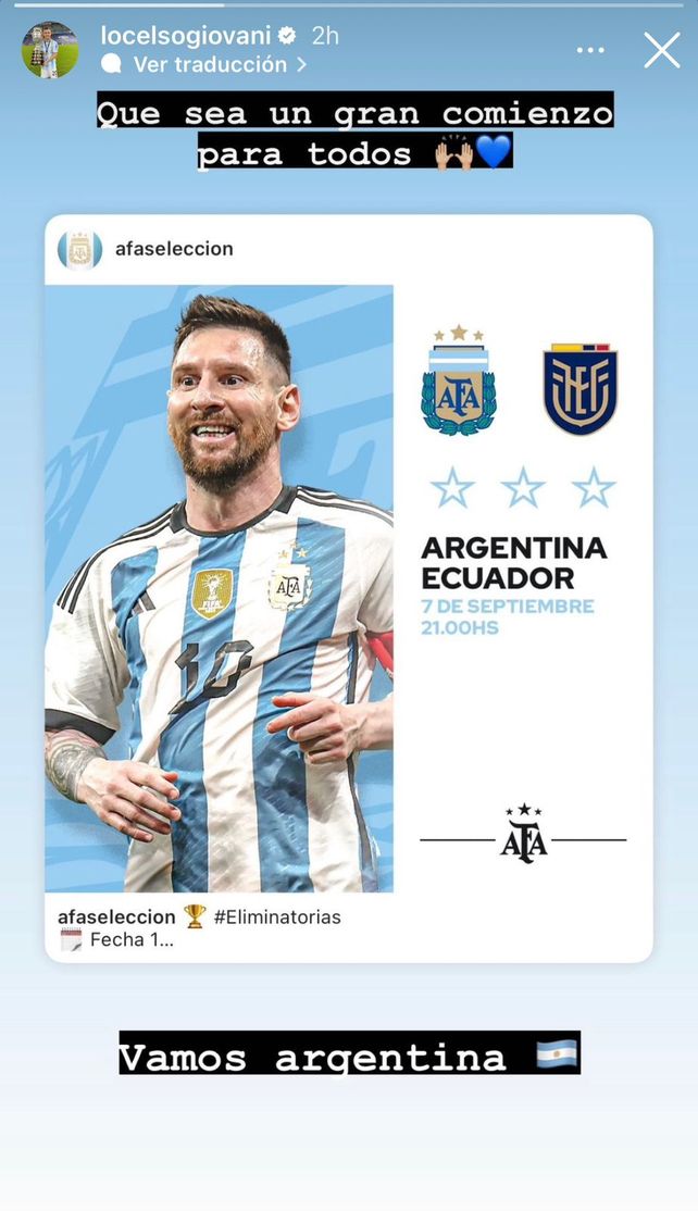 Lo Celso le hace el aguante a la selección desde Inglaterra