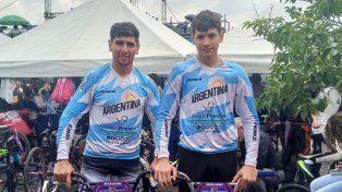 Bicicross: los Fuentes se midieron con los mejores en Medellín.