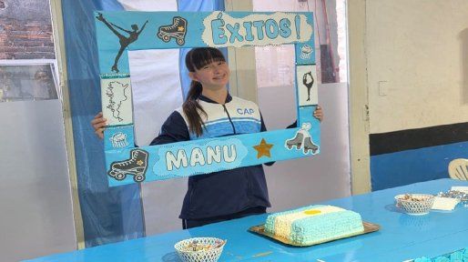 Manuela Borghello, rumbo a su primer Mundial de Patinaje