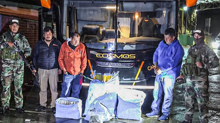 En el micro contratado por San Pablo, incautaron 86,5 kilos de sustancias