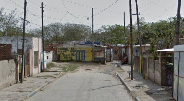 El pasillo donde ocurrió el crimen.
