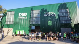 El microestadio José María Gatica del Parque Domínico, donde tomará lugar el velatorio del Indio