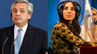 Se conoció el video de Alberto Fernández y Tamara Pettinato en el sillón de Rivadavia