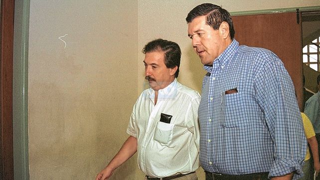 Orduna junto al entonces ministro de Acción Social de la Provincia