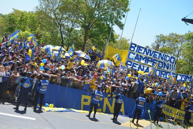 La llegada de Boca al Mayorazgo en 2017.&nbsp;