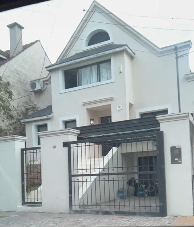 La casa donde fue detenido Claudio Coto, en Beccar. El tiene antecedentes por robo y falsificación de documento público.